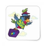 Funny Bird Flying South