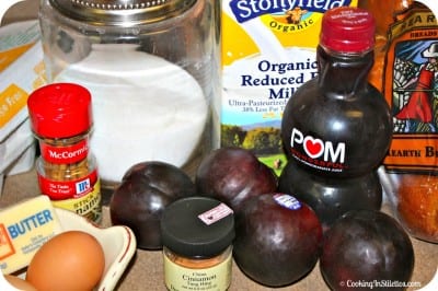 Cinnamon Plum French Toast - Ingredients