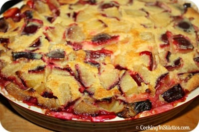 Spiced Plum Clafoutis - Oven Baked