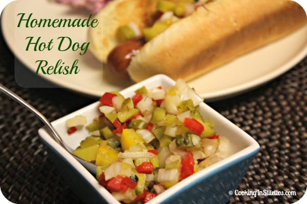 Cheesy Hot Dogs with Pickle-Pepper Relish Recipe