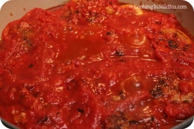 Pan Fried Meatloaf in Tri-Color Peppers - Sauce | Cooking In Stilettos