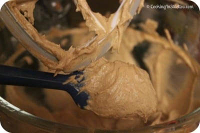 Cinnamon Peanut Butter Cup Cookies - Batter | Cooking In Stilettos