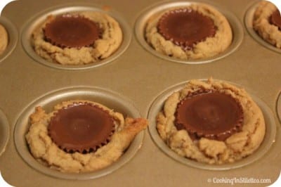 Cinnamon Peanut Butter Cup Cookies - Inserting the Peanut Butter Cup | Cooking In Stilettos