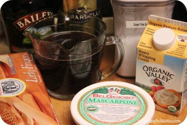 Irish Cream Tiramisu - Ingredients | Cooking In Stilettos
