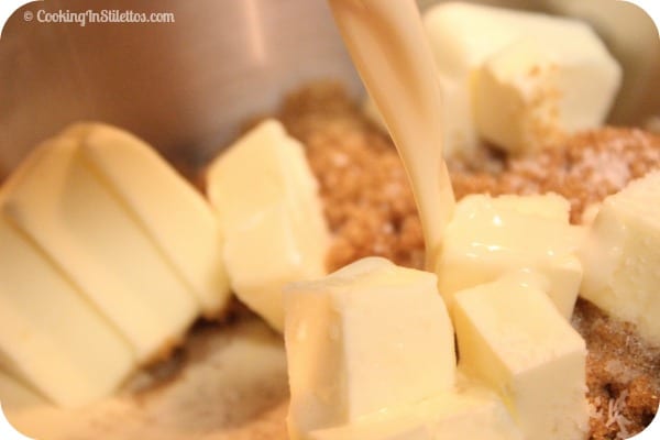 Penuche - Adding the Milk | Cooking In Stilettos