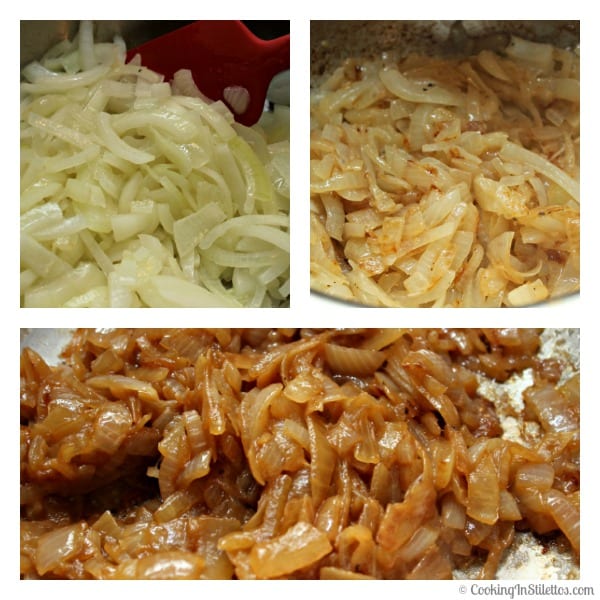 Caramelized Onion Dip - The Stages of Caramelizing Onions| Cooking In Stilettos