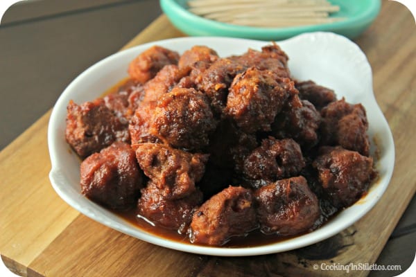 Sweetly Spicy Southern Meatballs | Cooking In Stilettos