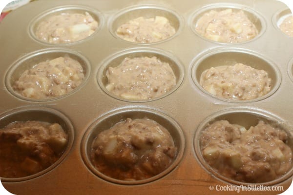 Spiced Apple Breakfast Muffins - Batter | Cooking In Stilettos