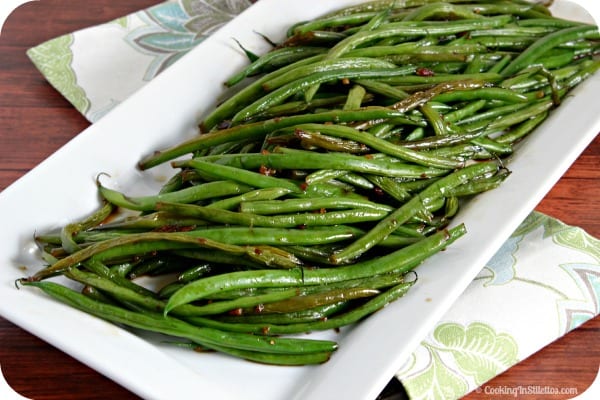 Honey Ginger Green Beans | Cooking In Stilettos