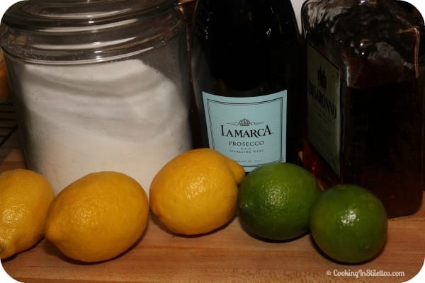 Sparkling Amaretto Sour - Ingredients | Cooking In Stilettos