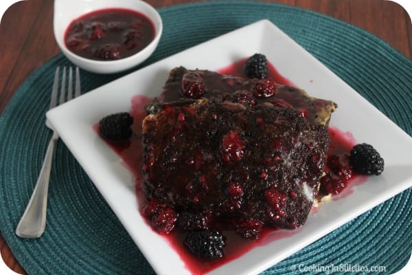 Mexican Chocolate French Toast with Spiced Blackberry Syrup | Cooking In Stilettos