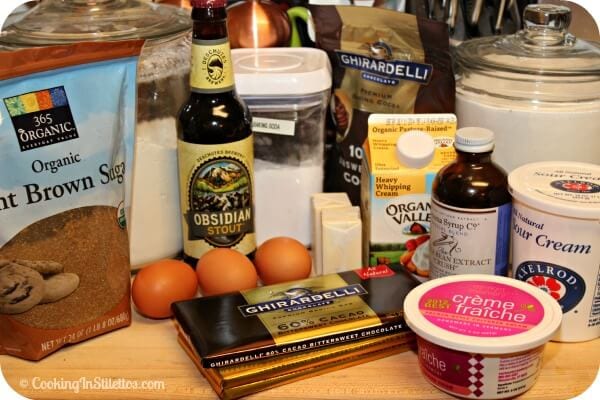 Chocolate Stout Bundt Cake - Ingredients | Cooking In Stilettos