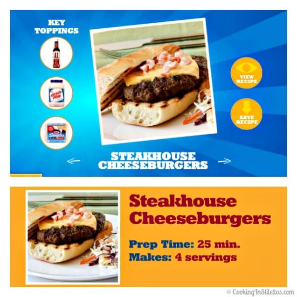 Steakhouse Cheeseburger Recipe on Blippar | Cooking In Stilettos