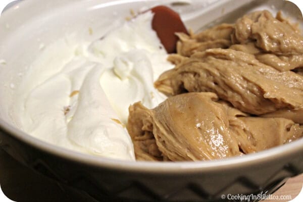 Peanut Butter Mousse with Caramelized Cashew Brittle - Time to Fold | Cooking In Stilettos