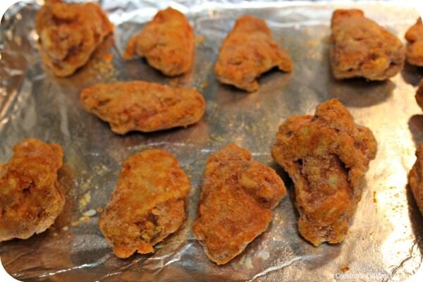 Herbalicious Ranch Dip - Baking the Wings | Cooking In Stilettos