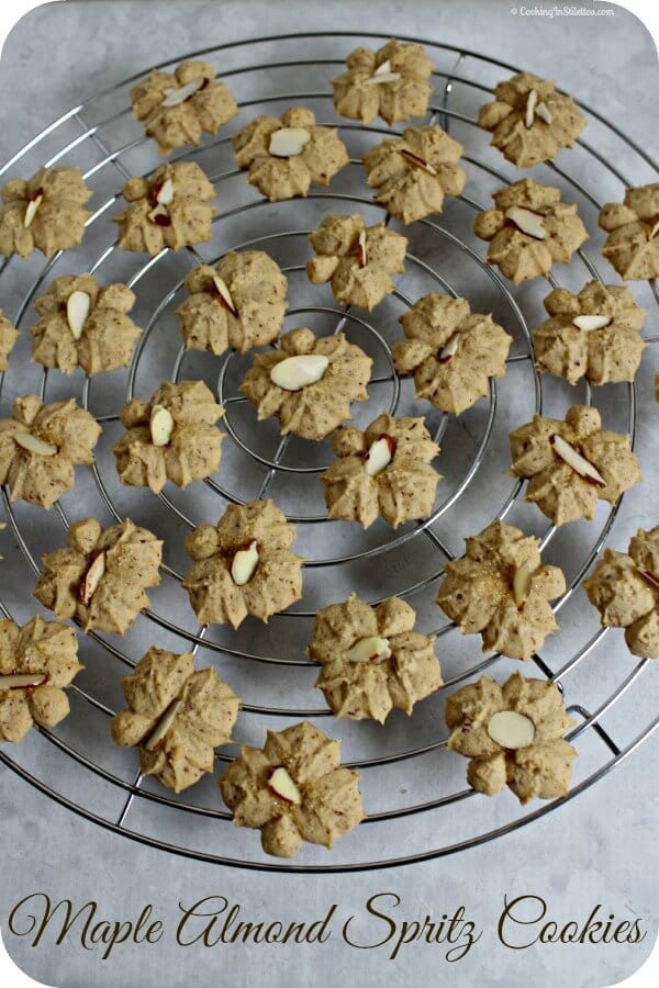 Vanilla Almond Spritz Cookies