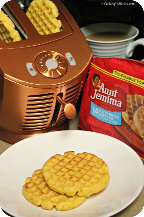 Roasted Pear and Apple Syrup - Aunt Jemima Waffles | Cooking In Stilettos