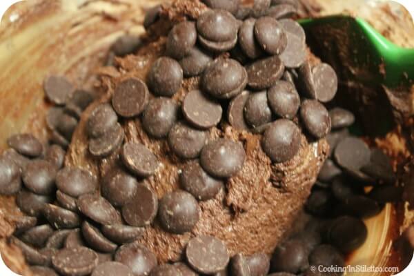 Double Chocolate Espresso Cookies - Folding In The Chips | CookingInStilettos.com