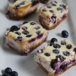 Lemon Blueberry Cheesecake Bars For #CheesecakeDay