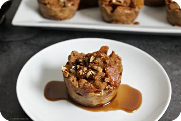 Mini Spiced Rum Raisin Bread Pudding | Cooking In Stilettos