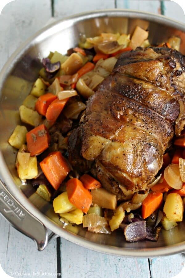 Slow Cooked Leg of Lamb Made Easy In The Slow Cooker - Cooking in Stilettos