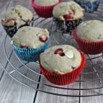 Banana Cranberry White Chocolate Muffins #BloggerClue