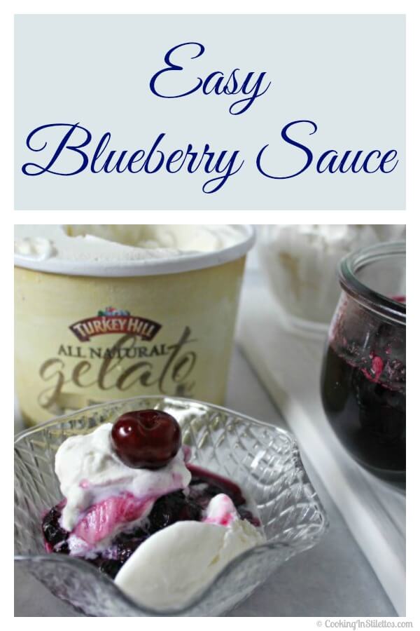 Easy Blueberry Sauce | Cooking In Stilettos
