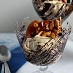 Peanut Butter Mousse with Caramelized Cashew Brittle