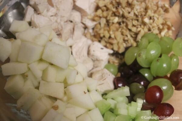 Chicken Waldorf Salad - Everything Chopped and Ready | CookingInStilettos.com