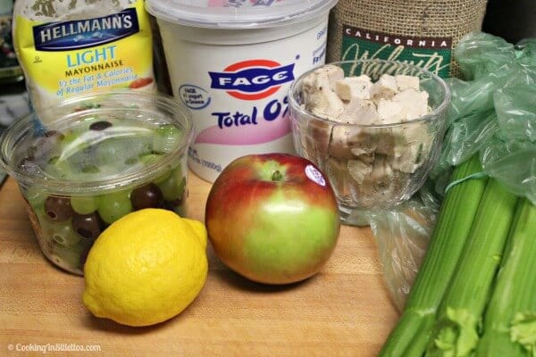 Chicken Waldorf Salad - Ingredients | CookingInStilettos.com