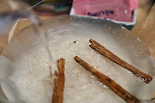 Skinny Cinnamon Horchata - Adding the Water | Cooking In Stilettos