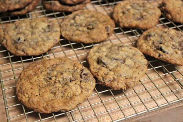 Sweet and Salty Oatmeal Cherry Chocolate Chunk Cookies - Time to Cool | Cooking In Stilettos