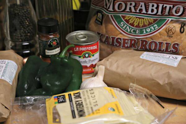 Queso Fundido Burger with Poblano Rajas - Ingredients | Cooking In Stilettos