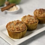 Apple Oatmeal Muffins | CookingInStilettos.com