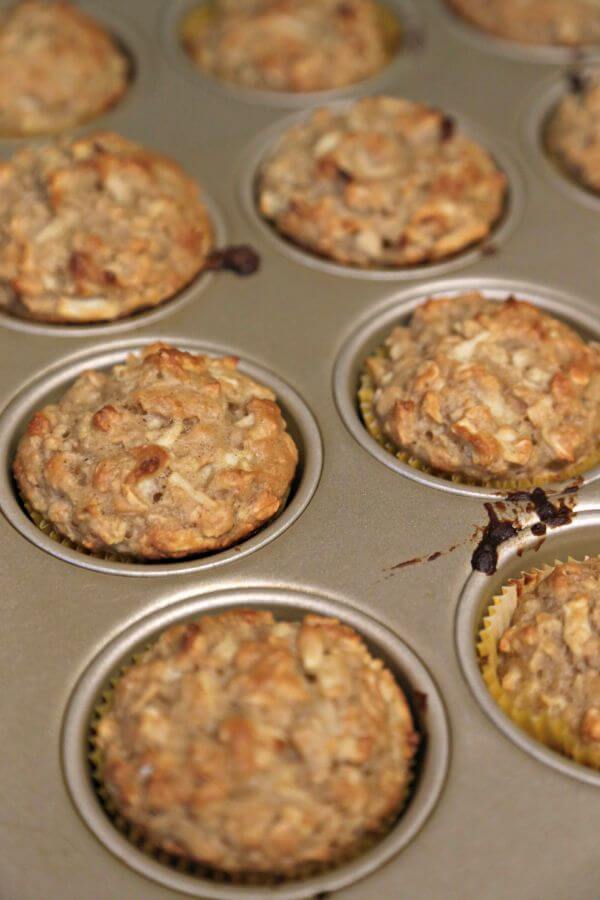 Apple Oatmeal Muffins - Fresh Out of the Oven | CookingInStilettos.com