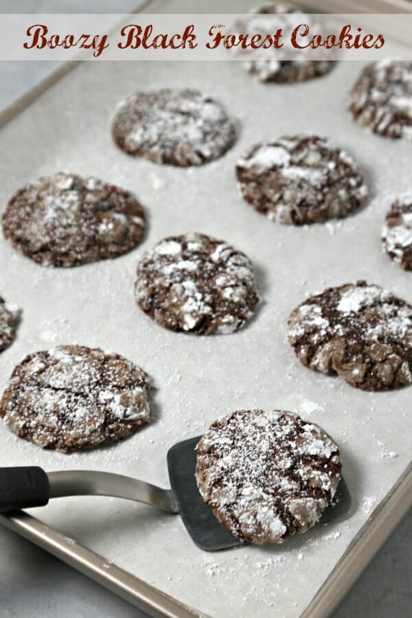 Boozy Black Forest Cookies For #OXOGoodCookie - Cooking in Stilettos