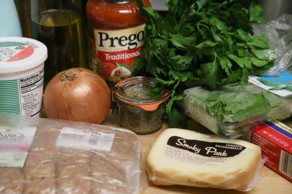 Rustic Skillet Lasagna - Ingredients | Cooking In Stilettos