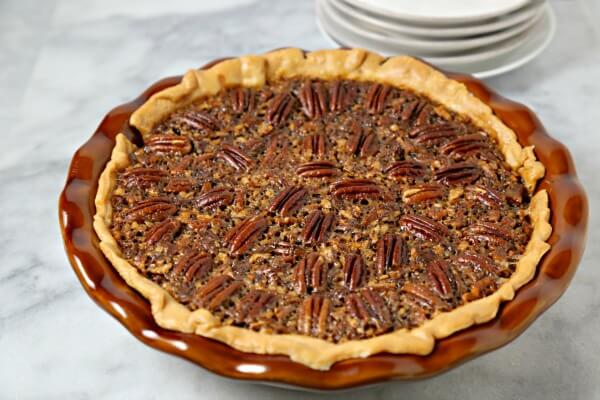 Chocolate Bourbon Pecan Pie | CookingInStilettos.com