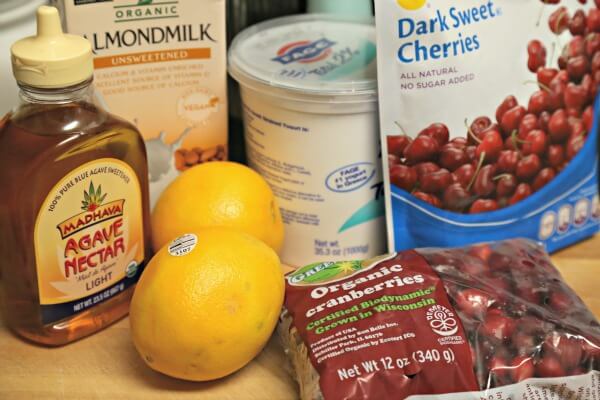 Cranberry Cherry Smoothie - Ingredients | CookingInStilettos.com