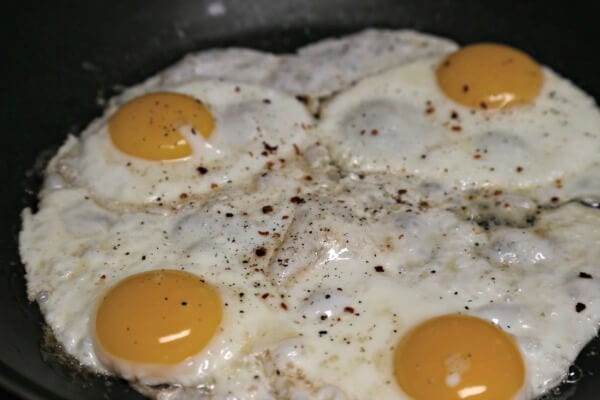 Meatless Loco Moco with Savory Onion Gravy - Sunny Side Up Eggs | CookingInStilettos.com