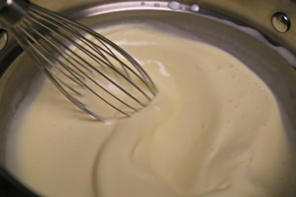 Aloha Style Homemade Eggnog - Whisking the Custard Base| CookingInStilettos.com