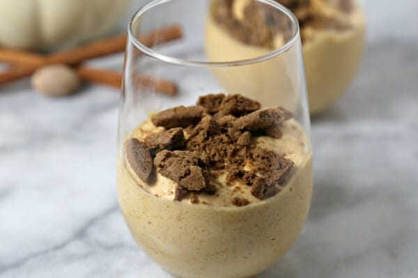 This easy Spiced Pumpkin Mousse from CookingInStilettos.com is a chic dessert with the flavors of fall woven throughout and comes together in minutes. How easy is that?