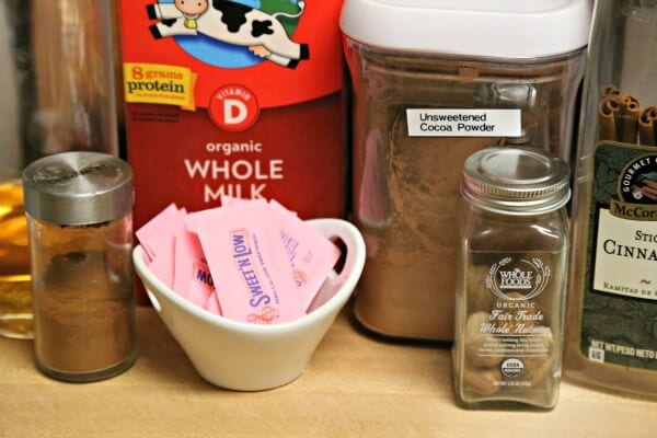 Skinny Homemade Hot Chocolate - Ingredients | CookingInStilettos.com