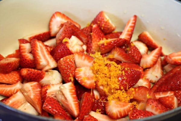 Easiest Ever Strawberry Jam - Fresh Strawberries with a Hint of Orange | CookingInStilettos.com