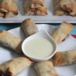 Philly Cheesesteak Egg Rolls With Zesty Provolone Cheese Dip #10DaysofTailgate