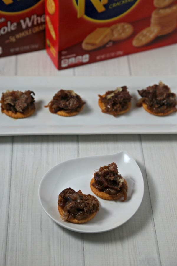 Philly Steak Style RITZwich | CookingInStilettos.com