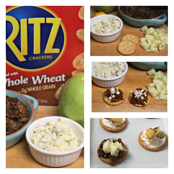 Philly Steak Style RITZwich - Blue Cheese and Apple RITZwich | CookingInStilettos.com