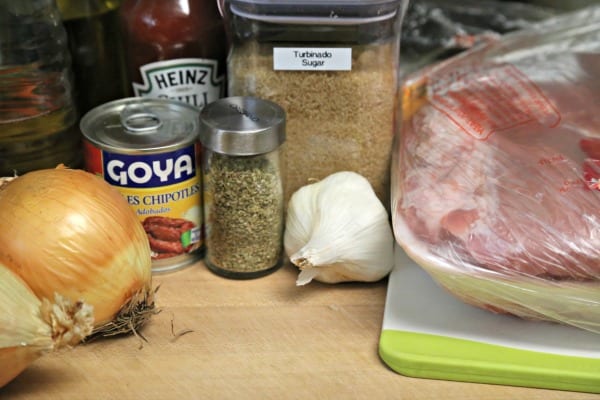 Pulled Pork with Caramelized Onions - Ingredients | CookingInStilettos.com