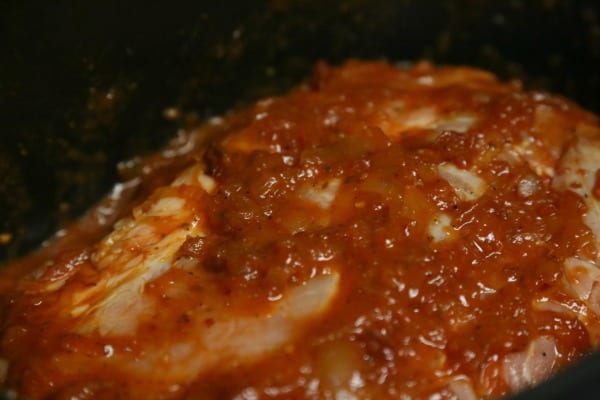 Pulled Pork with Caramelized Onions - Ready for the Slow Cooker | CookingInStilettos.com