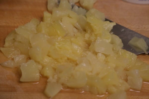 Pineapple Slaw - Sweet Chopped Pineapple | CookingInStilettos.com